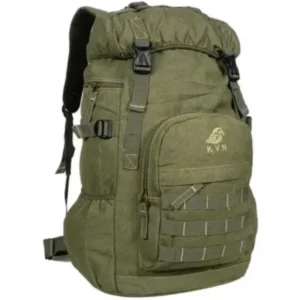 Mochila de Camping 50L Verde – Lona Reforçada, Ideal para Trilhas e Viagens